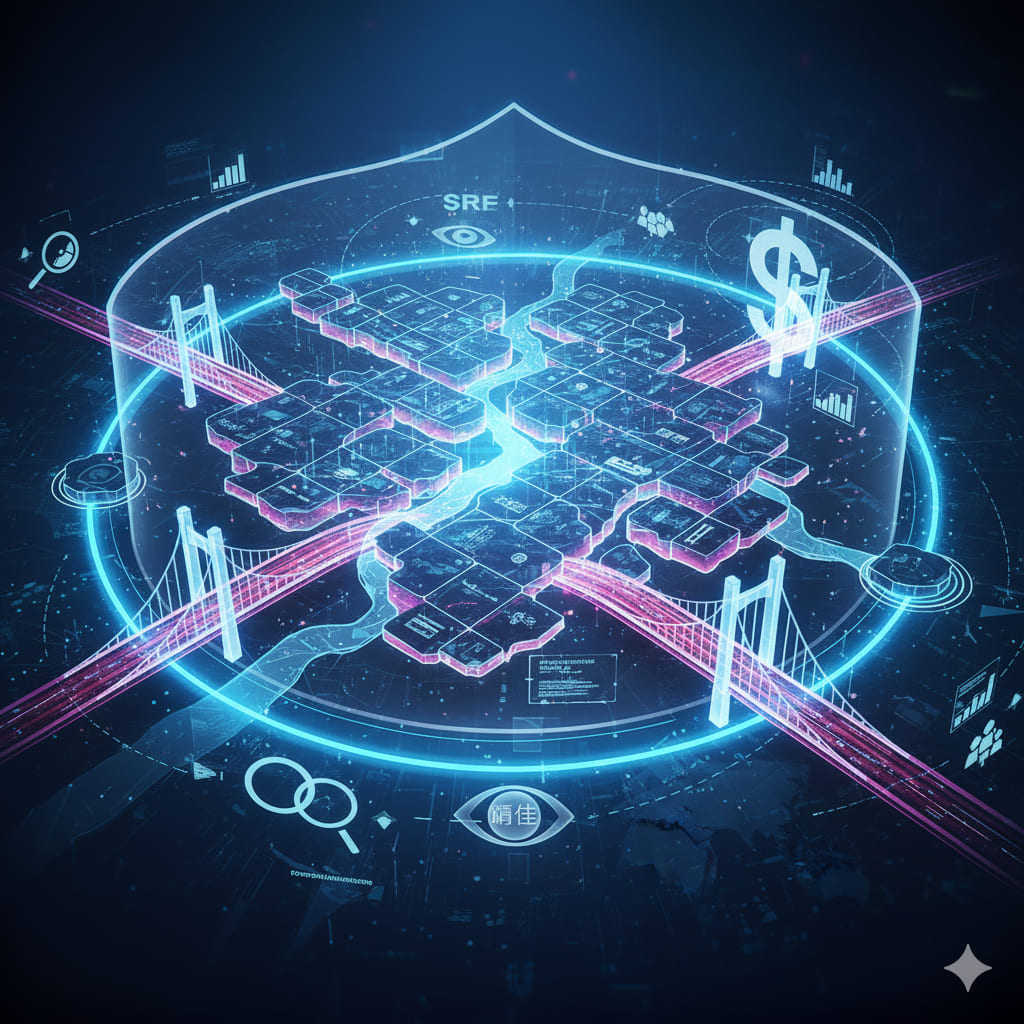 戦略的に構築されたデジタルアセットの概念図